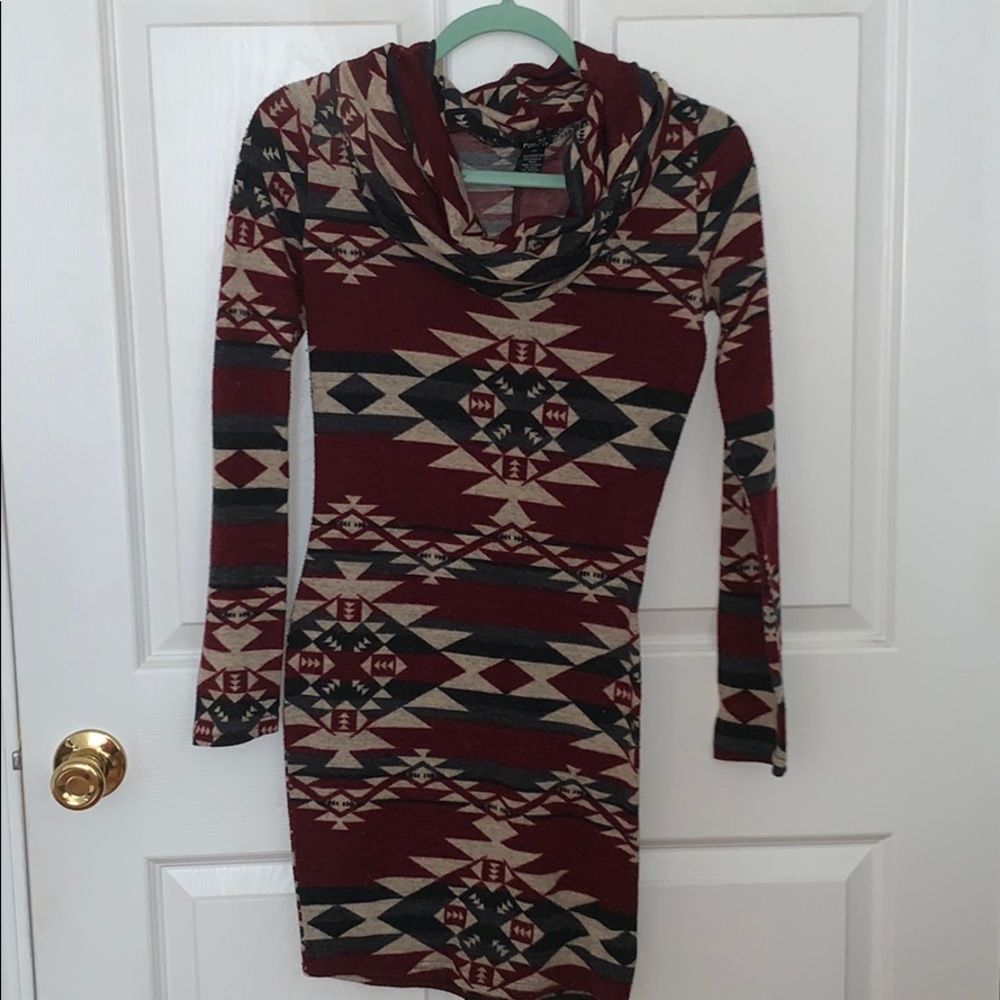 Cowl neck dress